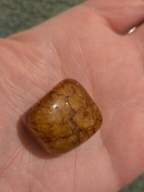 Polished Tumbled Brown Copper Sun Stone